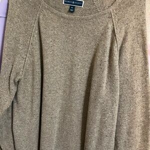 Karen Scott Brown Crew Neck Sweater with Relaxed Fit